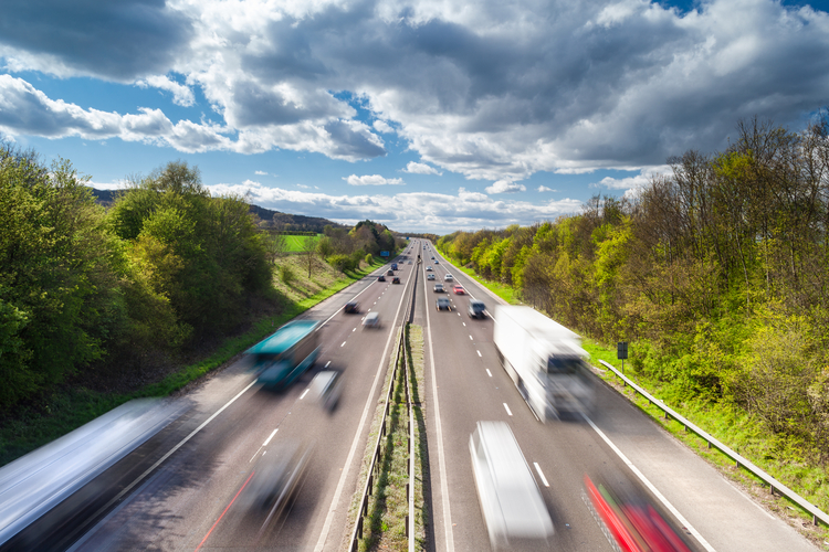 cars from overpass