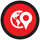 world pin icon