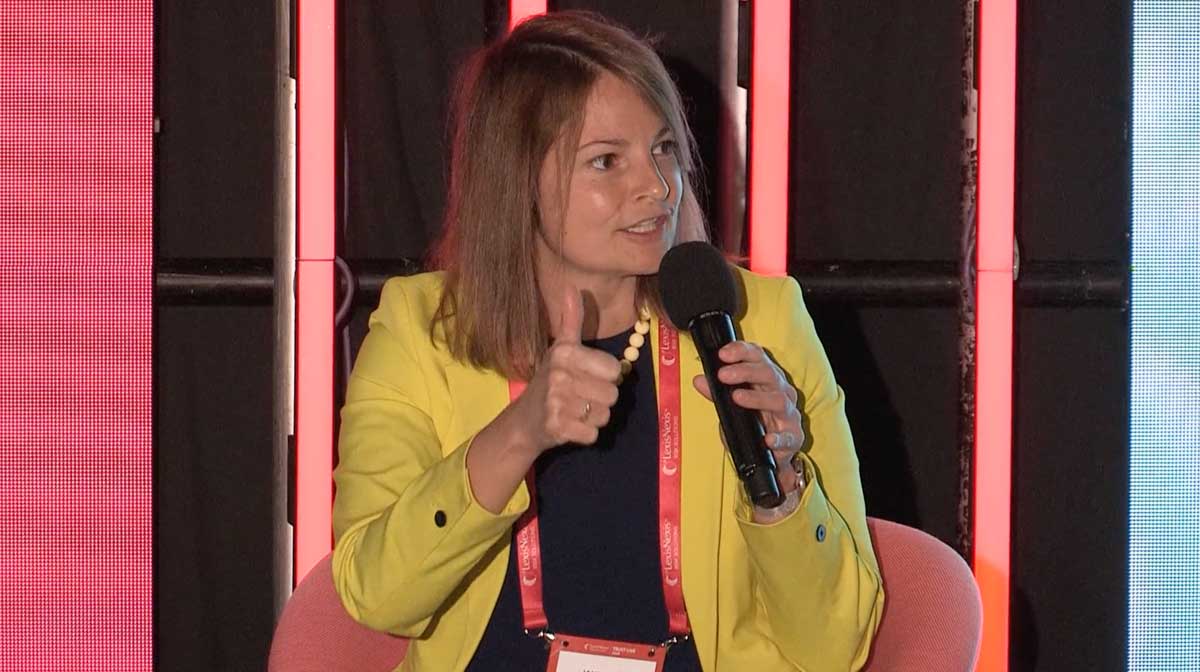 Janine Hirt sharing insights