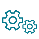 Two gears icon