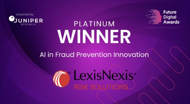 Platinum winner award from Juniper Research